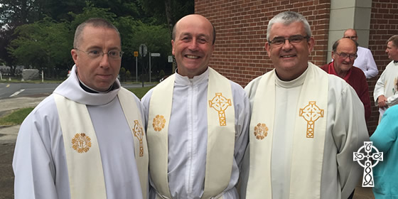 Fr Robert McCabe, Msgr Eoin Thynne & Fr Séamus Madigan